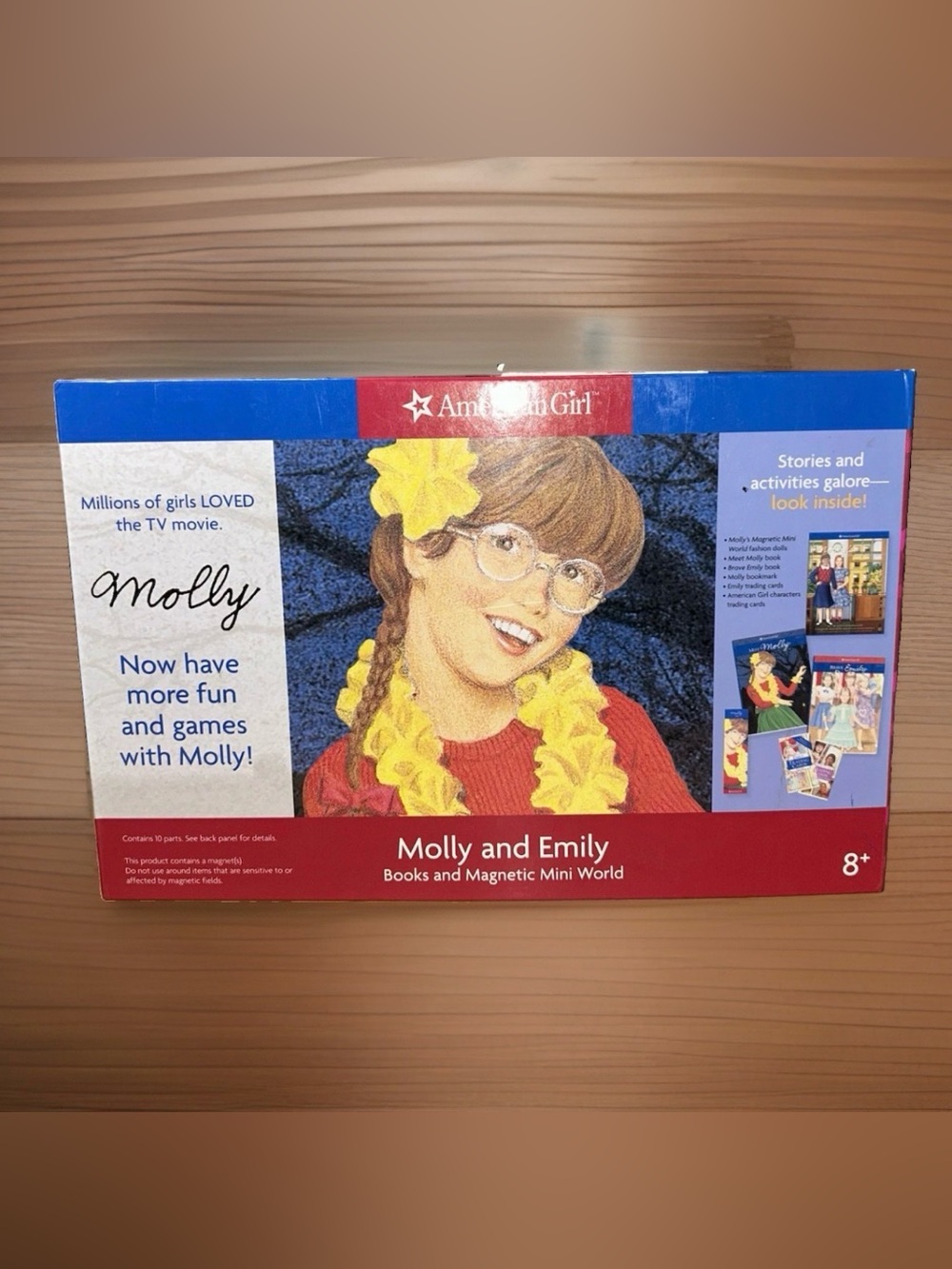AMERICAN GIRL Molly and Emily Books and Magnetic Mini World Activity Set 2006